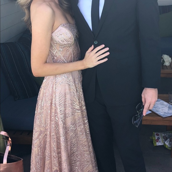 Andrea & Leo Couture Gown (A0656), Rose Gold - Picture 6 of 8